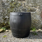 90cm Giant Black 3/4 Barrel Oak Tree Planter